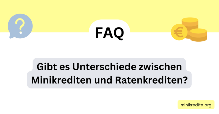 Gibt es Unterschiede zwischen Minikrediten und Ratenkrediten?