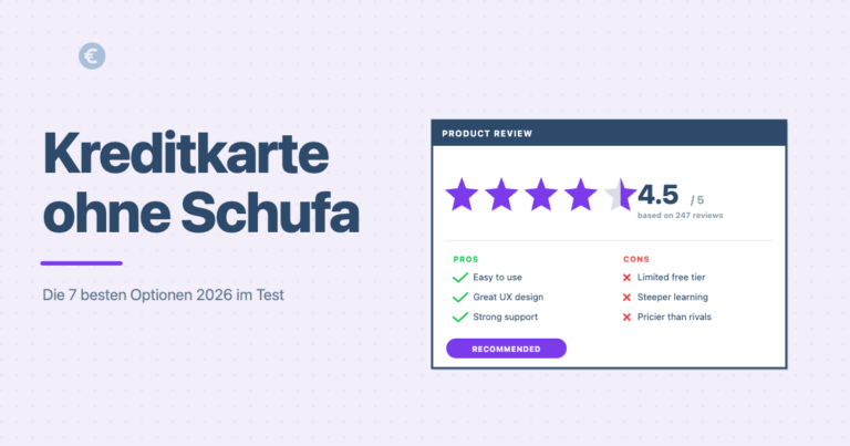 Kreditkarte ohne Schufa Vergleich 2026