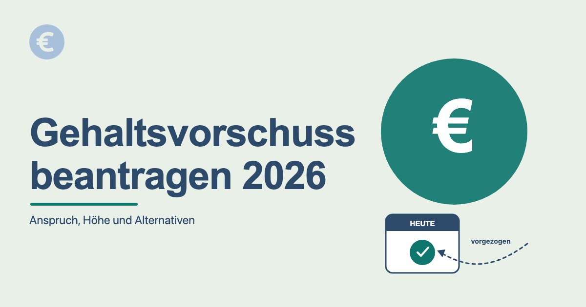 Gehaltsvorschuss beantragen 2026: Anspruch, Höhe und Alternativen