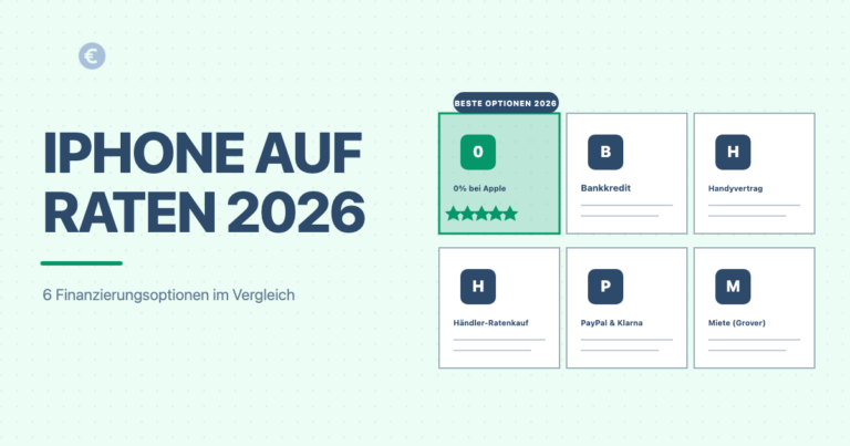 iPhone auf Raten 2026: 6 Finanzierungsoptionen im Vergleich