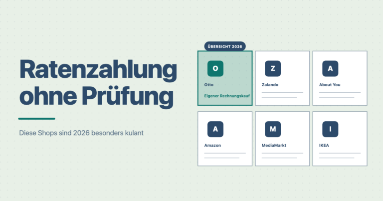Ratenzahlung ohne Bonitätsprüfung 2026: kulante Shops im Überblick