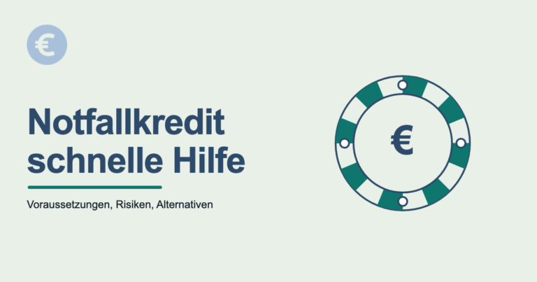 Illustration eines Rettungsrings mit Eurozeichen als Symbol für schnelle finanzielle Hilfe.